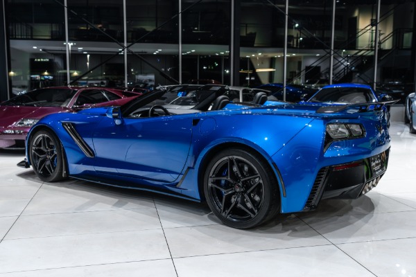 Used 2019 Chevrolet Corvette ZR1 3ZR Convertible RARE Elkhart Blue! ONLY 8k Miles! 1-Owner Car! for sale Sold at Chicago Motor Cars in West Chicago IL 60185 2