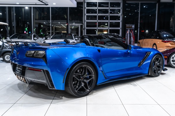 Used 2019 Chevrolet Corvette ZR1 3ZR Convertible RARE Elkhart Blue! ONLY 8k Miles! 1-Owner Car! for sale Sold at Chicago Motor Cars in West Chicago IL 60185 4