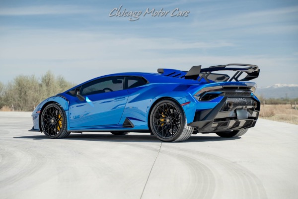 Used 2023 Lamborghini Huracan STO Original MSRP $430k+ Full Exterior Carbon Pack! Blu Nethuns! Full PPF! for sale Sold at Chicago Motor Cars in West Chicago IL 60185 4