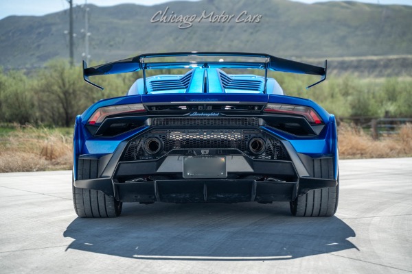 Used 2023 Lamborghini Huracan STO Original MSRP $430k+ Full Exterior Carbon Pack! Blu Nethuns! Full PPF! for sale Sold at Chicago Motor Cars in West Chicago IL 60185 5