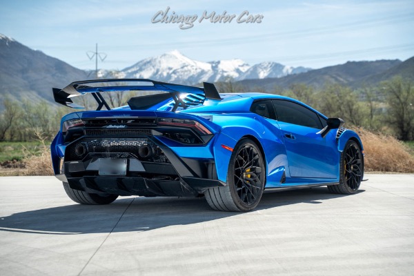 Used 2023 Lamborghini Huracan STO Original MSRP $430k+ Full Exterior Carbon Pack! Blu Nethuns! Full PPF! for sale Sold at Chicago Motor Cars in West Chicago IL 60185 6