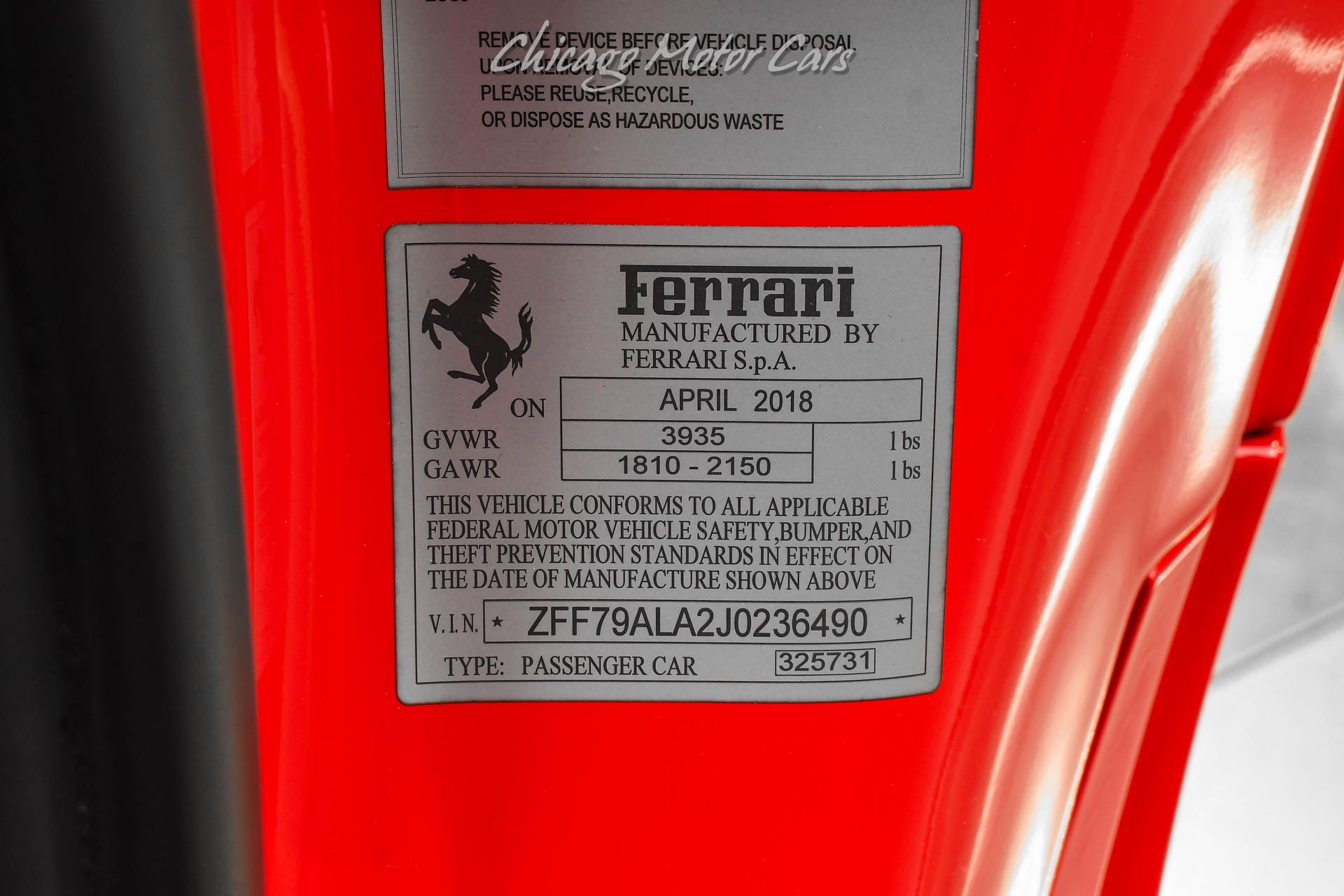 2018 FERRARI 488 - Image 54