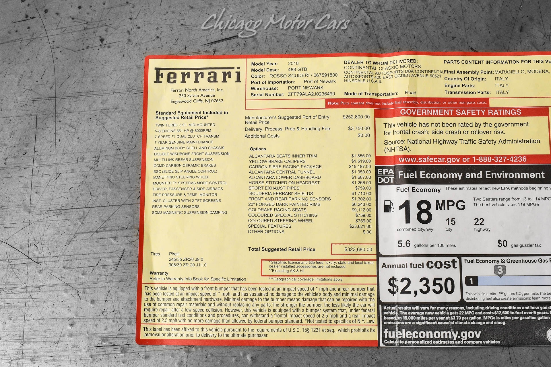 2018 FERRARI 488 - Image 56