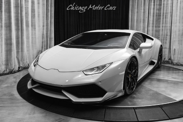 Used 2015 Lamborghini Huracan Coupe LP610-4 Titanium Exhaust! Tons of Carbon! MCS Suspension! Chalk Gray! for sale Sold at Chicago Motor Cars in West Chicago IL 60185 2