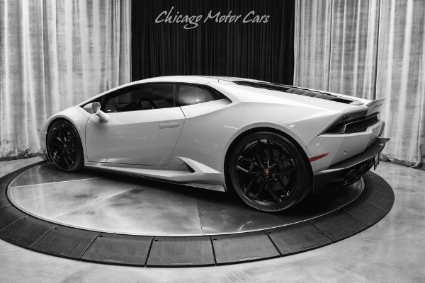 Used 2015 Lamborghini Huracan Coupe LP610-4 Titanium Exhaust! Tons of Carbon! MCS Suspension! Chalk Gray! for sale Sold at Chicago Motor Cars in West Chicago IL 60185 3