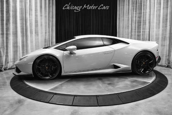 Used 2015 Lamborghini Huracan Coupe LP610-4 Titanium Exhaust! Tons of Carbon! MCS Suspension! Chalk Gray! for sale Sold at Chicago Motor Cars in West Chicago IL 60185 1