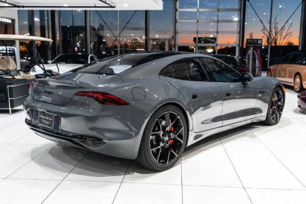 Used 2025 Karma Revero Hybrid Sedan BRAND NEW Pacifico Grey KarPilot Assist MSRP $173K+ for sale $101,800 at Chicago Motor Cars in West Chicago IL 60185 4