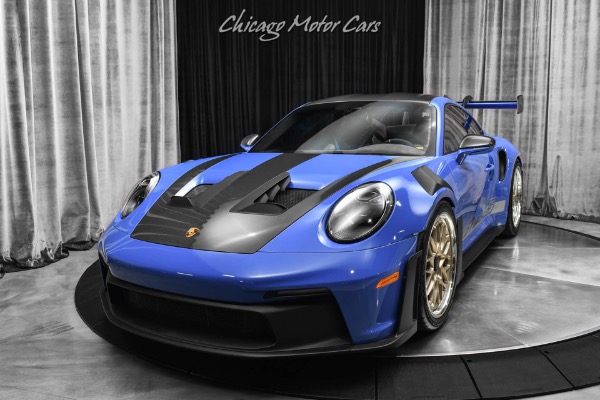Used 2024 Porsche 911 GT3 RS Weissach PTS Maritime Blue Only 2600 Miles Full Paint Protection Film HREs DUNDON Ex for sale Sold at Chicago Motor Cars in West Chicago IL 60185 2