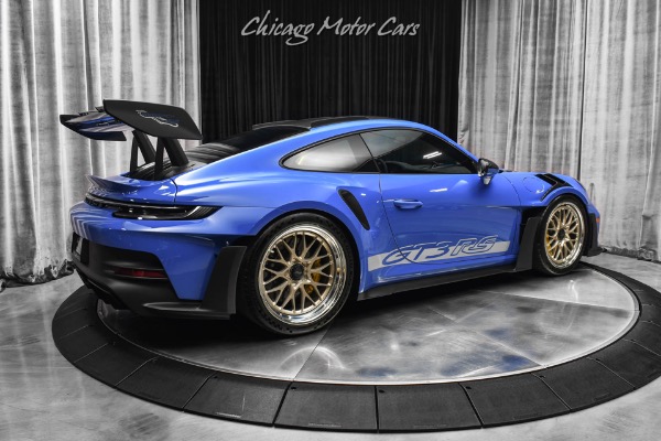 Used 2024 Porsche 911 GT3 RS Weissach PTS Maritime Blue Only 2600 Miles Full Paint Protection Film HREs DUNDON Ex for sale Sold at Chicago Motor Cars in West Chicago IL 60185 5