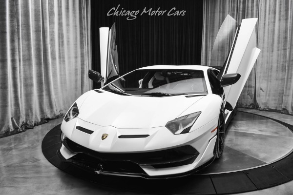 Used 2019 Lamborghini Aventador LP770-4 SVJ Coupe Only 8k Miles! Carbon Fiber Forged Strasse Wheels Upgraded Exhaust for sale Sold at Chicago Motor Cars in West Chicago IL 60185 2
