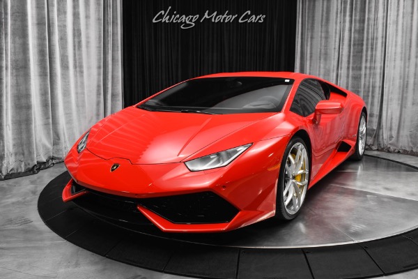 Used 2015 Lamborghini Huracan LP610-4 AWD Coupe  Only 9K Miles! Sportivo Interior Rosso Mars for sale Sold at Chicago Motor Cars in West Chicago IL 60185 2