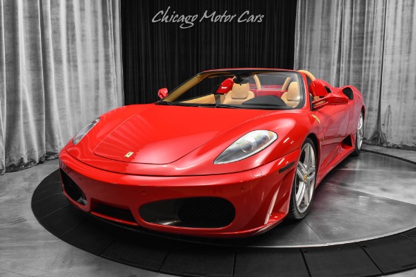 Used 2008 Ferrari F430 Spider Fully Serviced Carbon Fiber Red/Tan! 90% Clutch life! LOADED for sale Sold at Chicago Motor Cars in West Chicago IL 60185 2