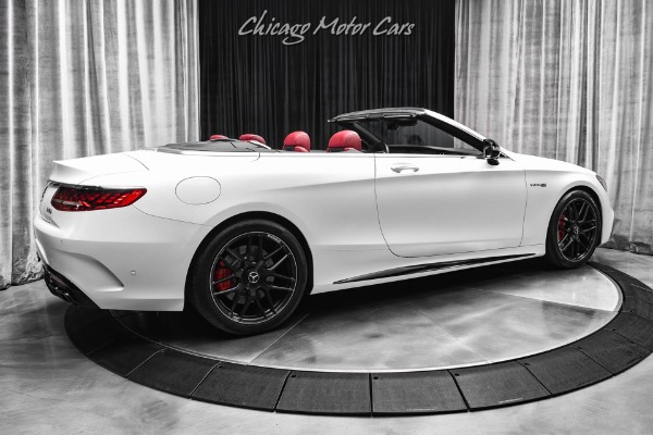 Used 2019 Mercedes-Benz AMG S63 Convertible Rare Cashmere White Magno Burmester Sound New Brakes for sale Sold at Chicago Motor Cars in West Chicago IL 60185 5