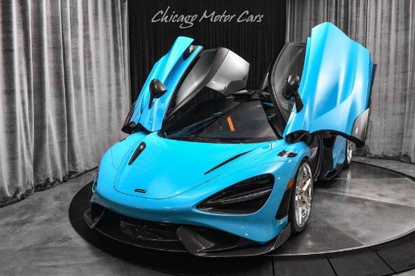 Used 2021 McLaren 765LT MSO Fistral Blue! Huge $463k+ MSRP! Carbon Fiber Pack 1,2 &3 Upgrades for sale Sold at Chicago Motor Cars in West Chicago IL 60185 2