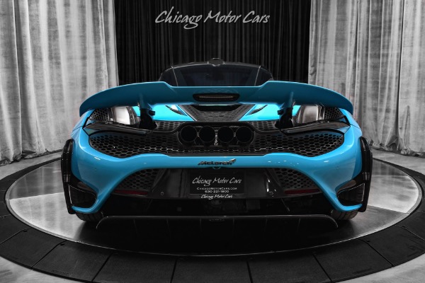 Used 2021 McLaren 765LT MSO Fistral Blue! Huge $463k+ MSRP! Carbon Fiber Pack 1,2 &3 Upgrades for sale Sold at Chicago Motor Cars in West Chicago IL 60185 4