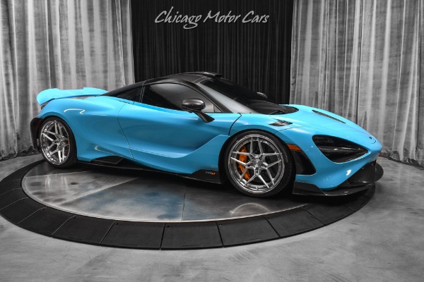 Used 2021 McLaren 765LT MSO Fistral Blue! Huge $463k+ MSRP! Carbon Fiber Pack 1,2 &3 Upgrades for sale Sold at Chicago Motor Cars in West Chicago IL 60185 6