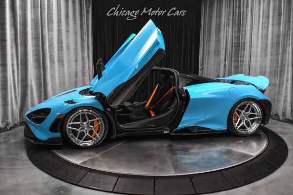 Used 2021 McLaren 765LT MSO Fistral Blue! Huge $463k+ MSRP! Carbon Fiber Pack 1,2 &3 Upgrades for sale Sold at Chicago Motor Cars in West Chicago IL 60185 1