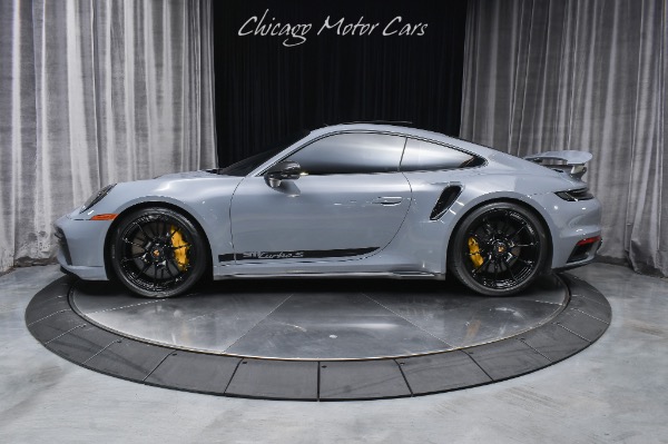 Used 2023 Porsche 911 Turbo S Coupe Arctic Gray Front Axle Lifter Burmester Surround Sound! PPF LOADED for sale $259,800 at Chicago Motor Cars in West Chicago IL 60185 1