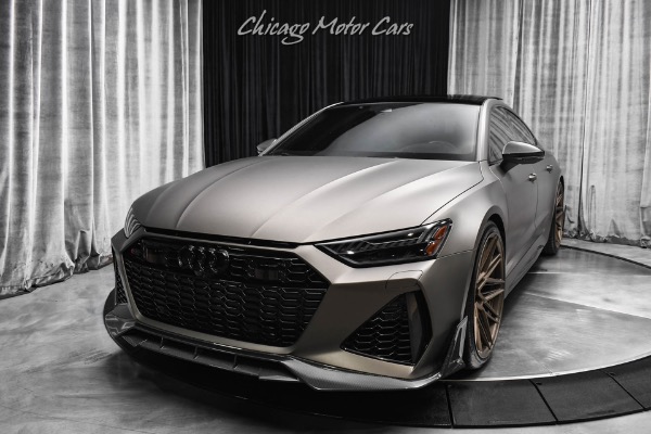 Used 2021 Audi RS7 4.0T Quattro Satin Bronze Wrap! Vossen Wheels! APR Intake+ Stage 2 Tune for sale Sold at Chicago Motor Cars in West Chicago IL 60185 2