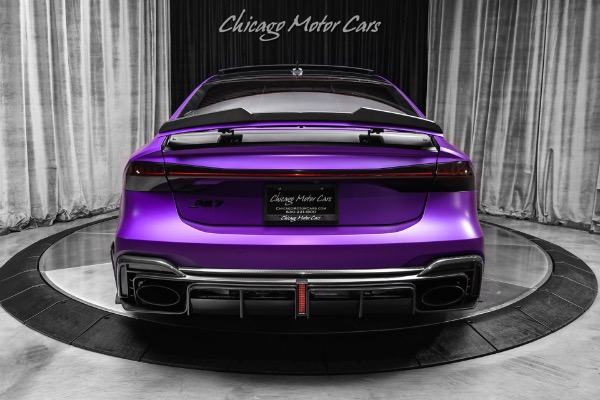 Used 2021 Audi RS7 4.0T Quattro Purple Satin Wrap! Vossen Wheels! APR Intake+ Stage 2 Tune for sale $82,800 at Chicago Motor Cars in West Chicago IL 60185 4