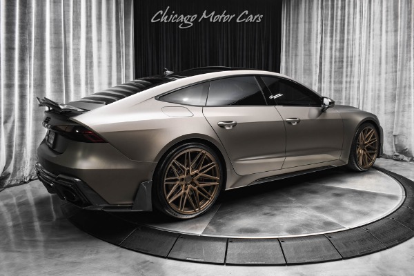 Used 2021 Audi RS7 4.0T Quattro Satin Bronze Wrap! Vossen Wheels! APR Intake+ Stage 2 Tune for sale Sold at Chicago Motor Cars in West Chicago IL 60185 5