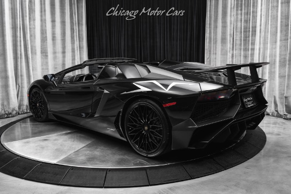 Used 2017 Lamborghini Aventador LP750-4 SV Roadster Only 8k Miles Triple Black! LOADED Serviced RARE Carbon for sale Sold at Chicago Motor Cars in West Chicago IL 60185 3