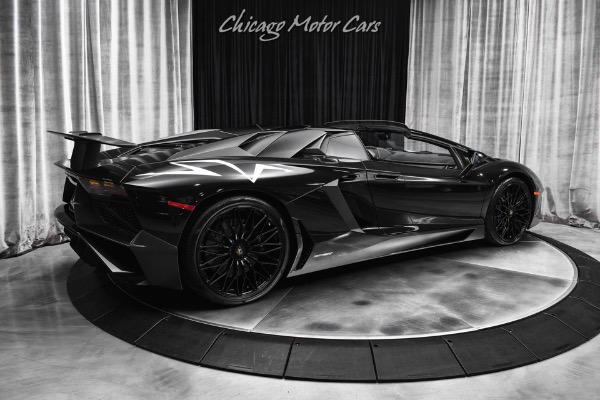 Used 2017 Lamborghini Aventador LP750-4 SV Roadster Only 8k Miles Triple Black! LOADED Serviced RARE Carbon for sale Sold at Chicago Motor Cars in West Chicago IL 60185 5