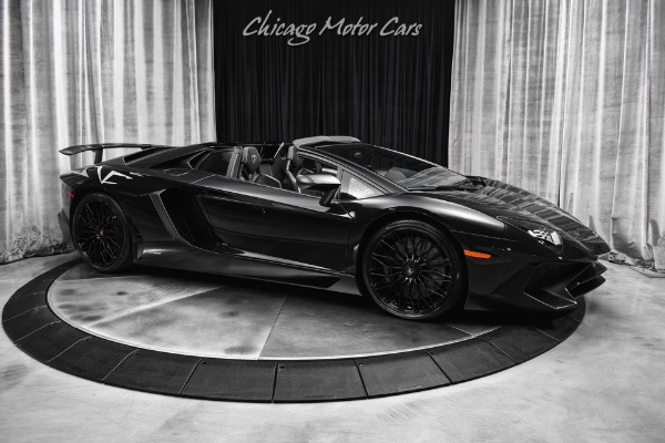 Used 2017 Lamborghini Aventador LP750-4 SV Roadster Only 8k Miles Triple Black! LOADED Serviced RARE Carbon for sale Sold at Chicago Motor Cars in West Chicago IL 60185 6