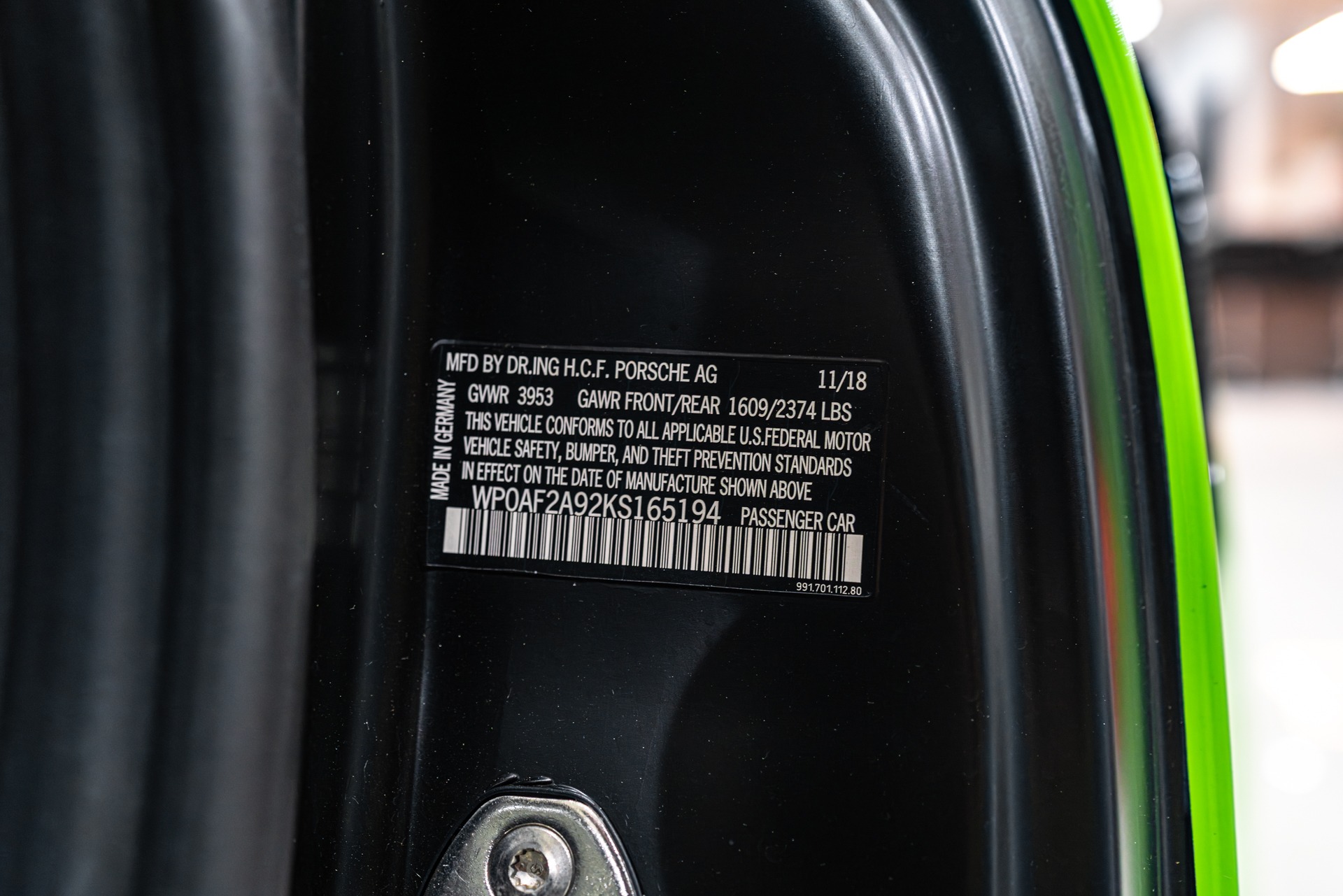 2019 PORSCHE 911 GT3 RS - Image 69