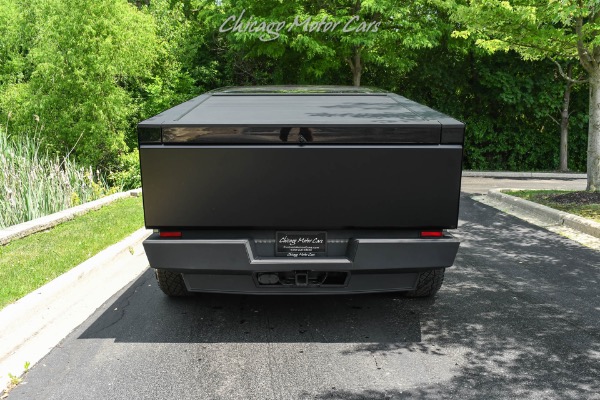 Used 2024 Tesla Cybertruck Cyberbeast Matte Black Enhanced Autopilot Side Steps Added LOADED Perfect for sale Sold at Chicago Motor Cars in West Chicago IL 60185 4