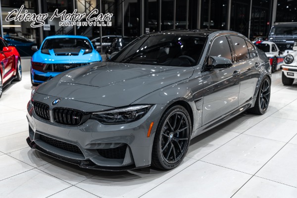 Used 2018 BMW M3 CS Sedan RARE Lime Rock Grey! LOW Miles! TONS of Carbon! M Perf. Exhaust! for sale Sold at Chicago Motor Cars in West Chicago IL 60185 1