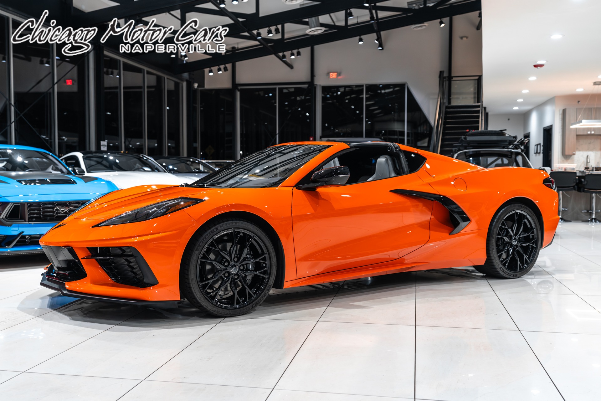Used 2023 Chevrolet Corvette Stingray Coupe RARE Amplify Orange! ONLY 1700 Miles! Perf. Exhaust! for sale Sold at Chicago Motor Cars in West Chicago IL 60185 1