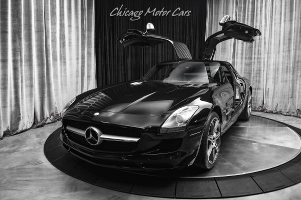 Used 2012 Mercedes-Benz SLS AMG Gullwing Obsidian Black Metallic Carbon Fiber LOADED SERVICED! for sale Sold at Chicago Motor Cars in West Chicago IL 60185 2