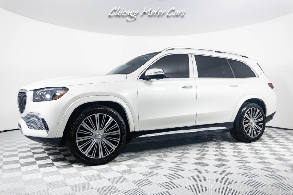 Used 2023 Mercedes-Benz GLS600 Maybach 4MATIC Exclusive Crystal White Interior! Rear Seat Tables! Manufaktur Paint for sale Sold at Chicago Motor Cars in West Chicago IL 60185 1