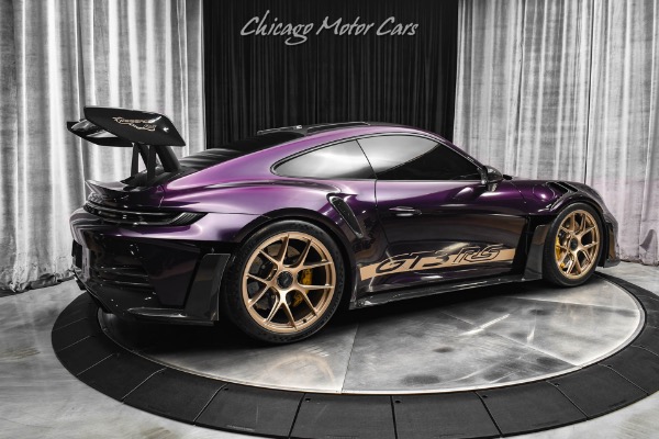 Used 2024 Porsche 911 GT3 RS Weissach Over $60k+ 9design Carbon Fiber Aero Midnight Purple Voodoo Exhaust for sale Sold at Chicago Motor Cars in West Chicago IL 60185 5