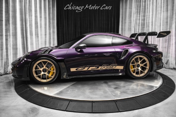 Used 2024 Porsche 911 GT3 RS Weissach Over $60k+ 9design Carbon Fiber Aero Midnight Purple Voodoo Exhaust for sale Sold at Chicago Motor Cars in West Chicago IL 60185 1
