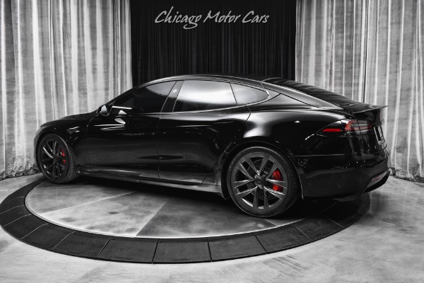 Used 2023 Tesla Model S Plaid Carbon Fiber Only 17K Miles! Autopilot Black/White Serviced! for sale Sold at Chicago Motor Cars in West Chicago IL 60185 3