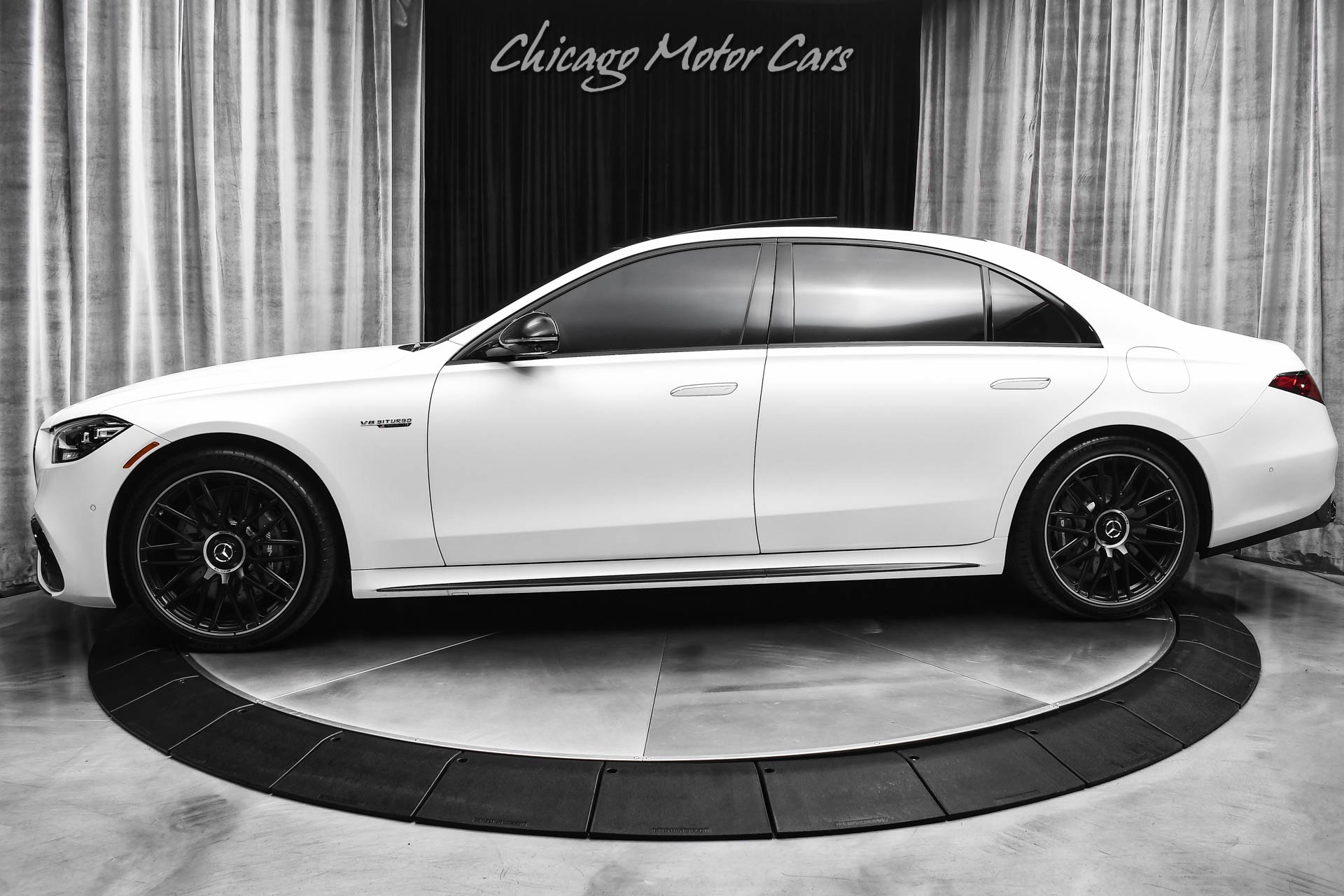 Used 2024 Mercedes-Benz S63 AMG S63 E Performance MSRP $202,810+ Carbon Fiber White Magno LOADED for sale Sold at Chicago Motor Cars in West Chicago IL 60185 1