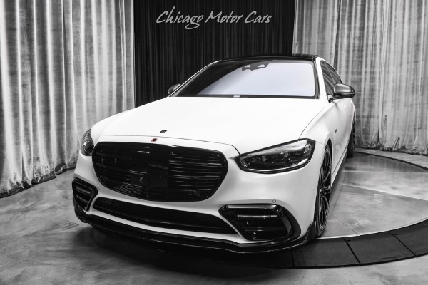 Used 2022 Mercedes-Benz S580 4 Matic Full BRABUS Package! Manufaktur Cashmere White Magno LOADED Perfect! Matte for sale Sold at Chicago Motor Cars in West Chicago IL 60185 2