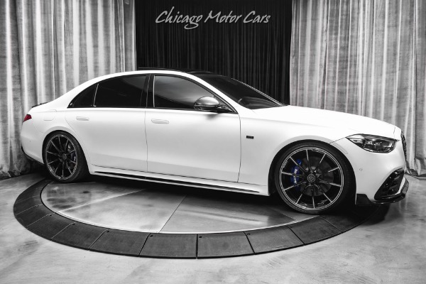 Used 2022 Mercedes-Benz S580 4 Matic Full BRABUS Package! Manufaktur Cashmere White Magno LOADED Perfect! Matte for sale Sold at Chicago Motor Cars in West Chicago IL 60185 6
