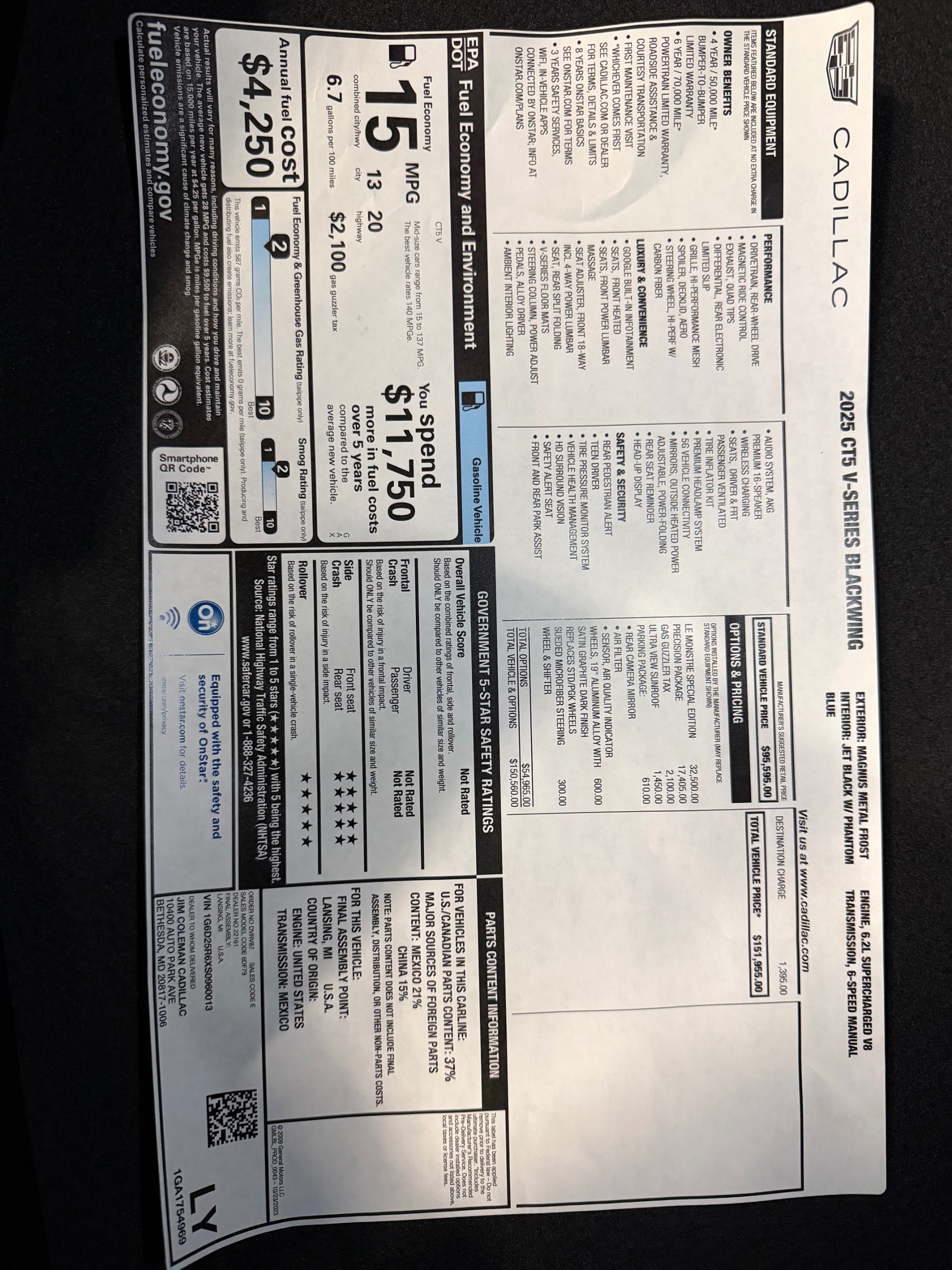 2025 CADILLAC CT5 - Image 71