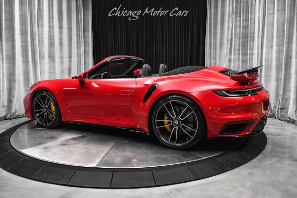 Used 2021 Porsche 911 Turbo S Cabriolet Sport Design Pkg Carmine Red 2K Miles Exhaust/Tune for sale Sold at Chicago Motor Cars in West Chicago IL 60185 3