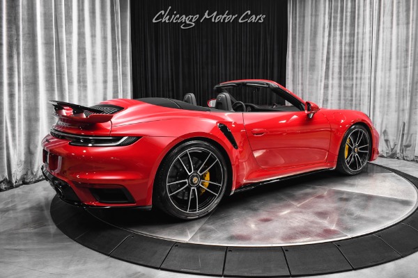 Used 2021 Porsche 911 Turbo S Cabriolet Sport Design Pkg Carmine Red 2K Miles Exhaust/Tune for sale Sold at Chicago Motor Cars in West Chicago IL 60185 5