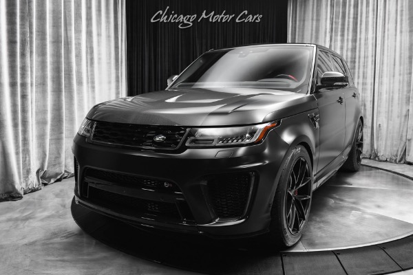 Used 2022 Land Rover Range Rover Sport SVR 575HP Full Satin PPF Meridian Sound Carbon Fiber Upgraded Wheels for sale Sold at Chicago Motor Cars in West Chicago IL 60185 2