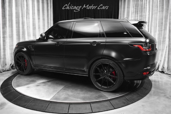 Used 2022 Land Rover Range Rover Sport SVR 575HP Full Satin PPF Meridian Sound Carbon Fiber Upgraded Wheels for sale Sold at Chicago Motor Cars in West Chicago IL 60185 3