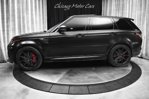 Used 2022 Land Rover Range Rover Sport SVR 575HP Full Satin PPF Meridian Sound Carbon Fiber Upgraded Wheels for sale Sold at Chicago Motor Cars in West Chicago IL 60185 1