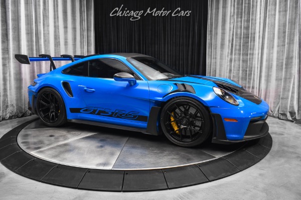 Used 2024 Porsche 911 GT3 RS Weissach Shark Blue Only 700 Miles! Porsche Watch! FULL PPF LOADED for sale Sold at Chicago Motor Cars in West Chicago IL 60185 6