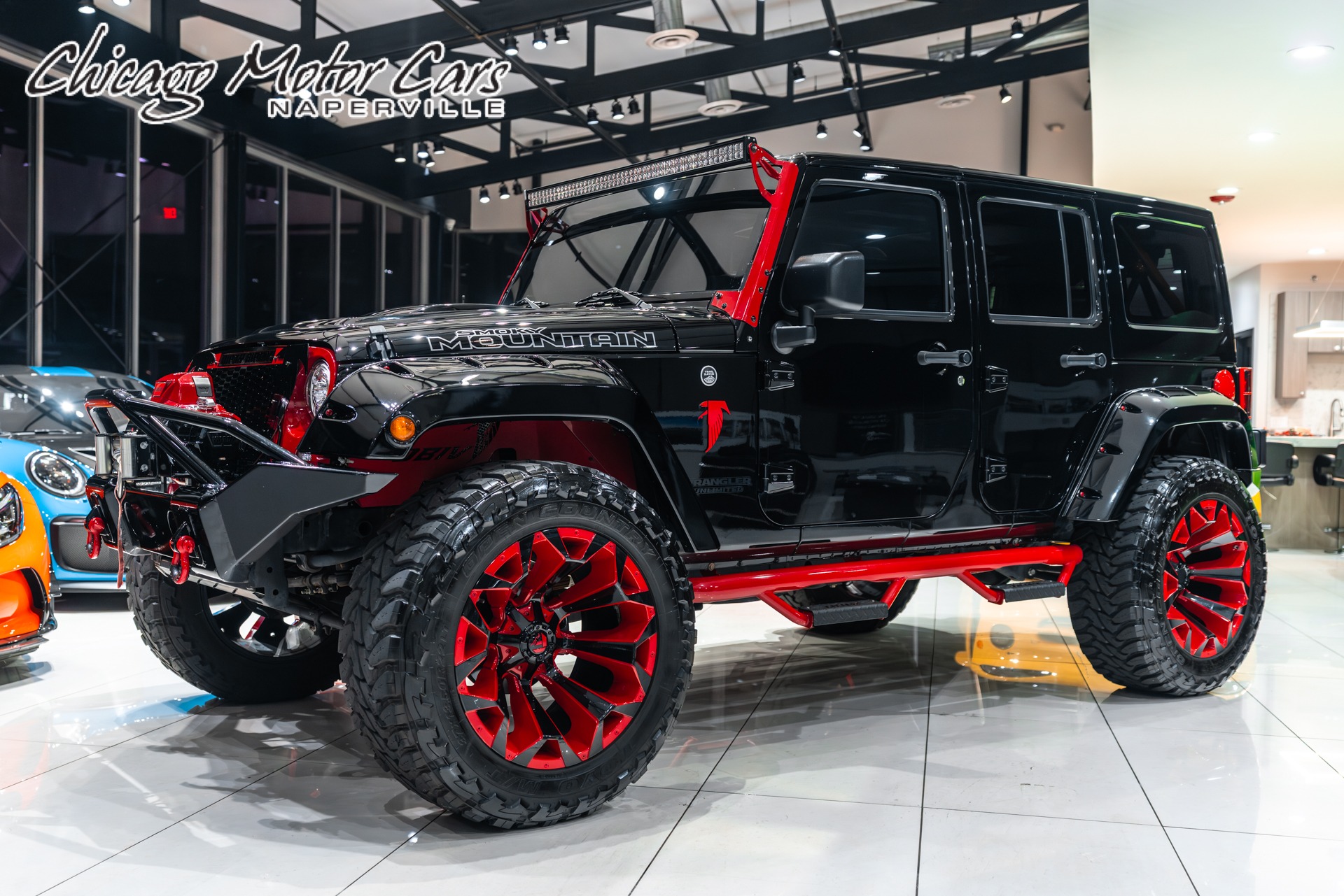 Used 2017 Jeep Wrangler Unlimited Smoky Mountain Edition  LOW Miles! TONS of Upgrades! $10K+ in Audio! LOADED for sale Sold at Chicago Motor Cars in West Chicago IL 60185 1