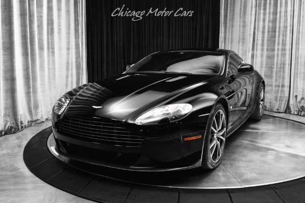 Used 2013 Aston Martin V8 Vantage Coupe Manual! Recent Service! Black on Black! Diamond Turned Wheels! for sale Sold at Chicago Motor Cars in West Chicago IL 60185 2