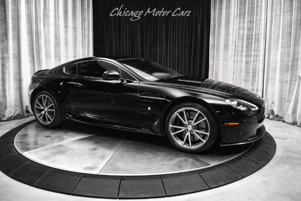 Used 2013 Aston Martin V8 Vantage Coupe Manual! Recent Service! Black on Black! Diamond Turned Wheels! for sale Sold at Chicago Motor Cars in West Chicago IL 60185 6